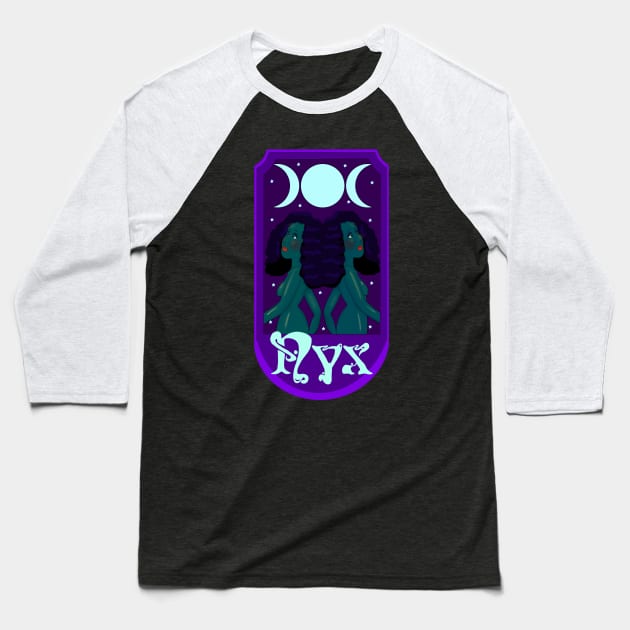 Nyx Baseball T-Shirt by SchlockHorror